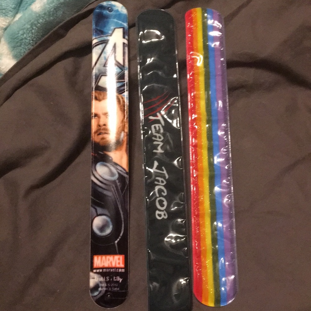Misc. slap bracelets